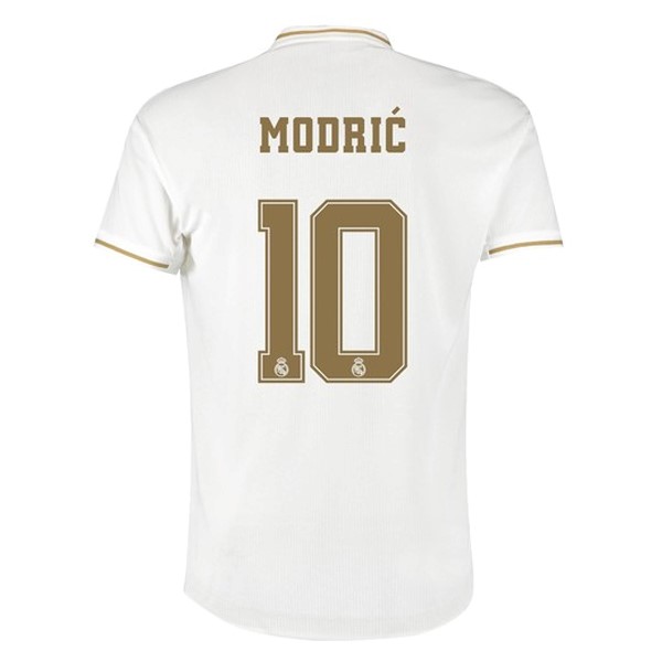 Camiseta Real Madrid NO.10 Modric Primera equipación 2019-2020 Blanco